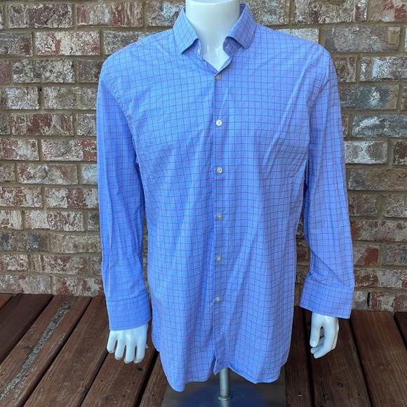 Hugo Boss Other - Hugo Boss Men's "Mark US"
Sharp Fit Multi-Color Plaid
Long Sleeve Dress Shirt